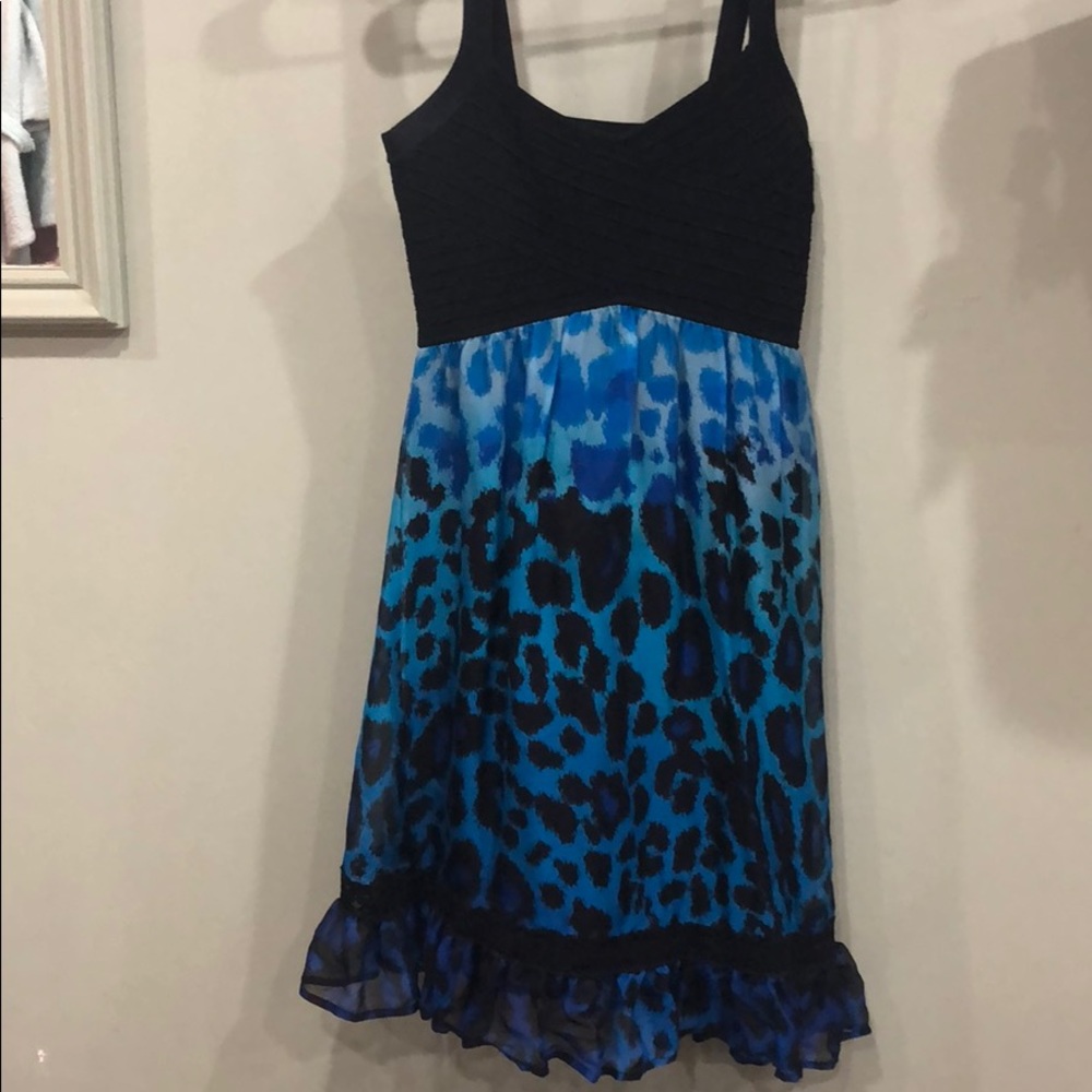 Bebe blue dress